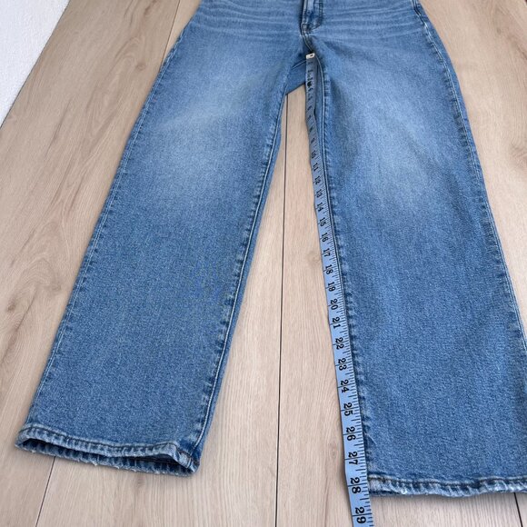 Madewell The Perfect Vintage Straight Crop Jean Montville Wash High Waisted (27) - Picture 12 of 16